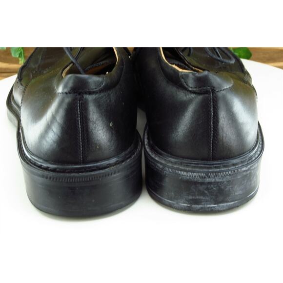 J. Ferrar Shoes Sz‎ 10.5 M Black Derby Oxfords Leather Men 32131 - Picture 5 of 8